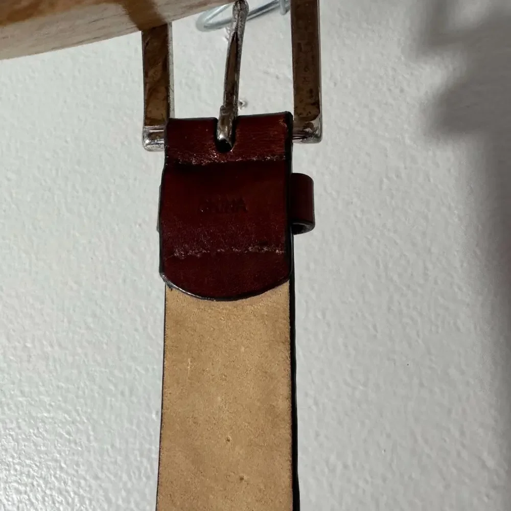 Vtg Barse Studded Brown Leather Belt Western Cowgirl Core Rockstar Girlfriend M